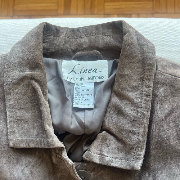Vintage Linea by Louis Dell'Olio Dark Brown suede Jacket - Picture 4 of 6